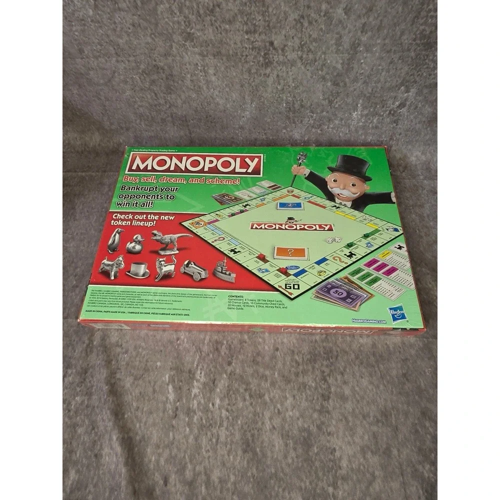New Sealed 2016 Monopoly New Token Lineup Board Game
